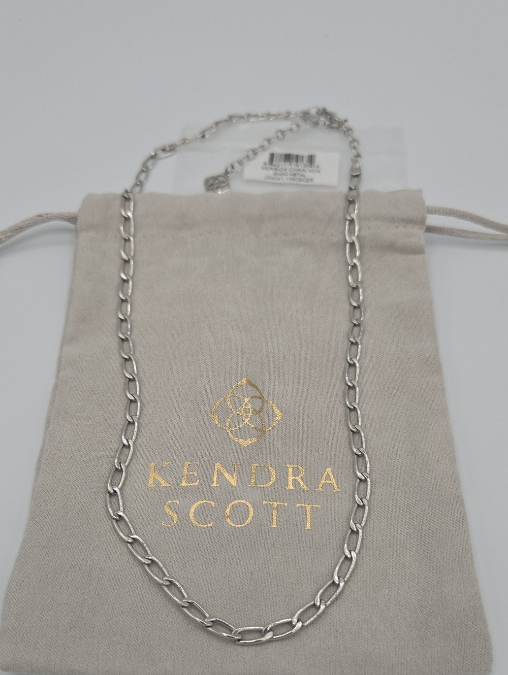 Kendra Scott Merrick Silver Link Chain Necklace